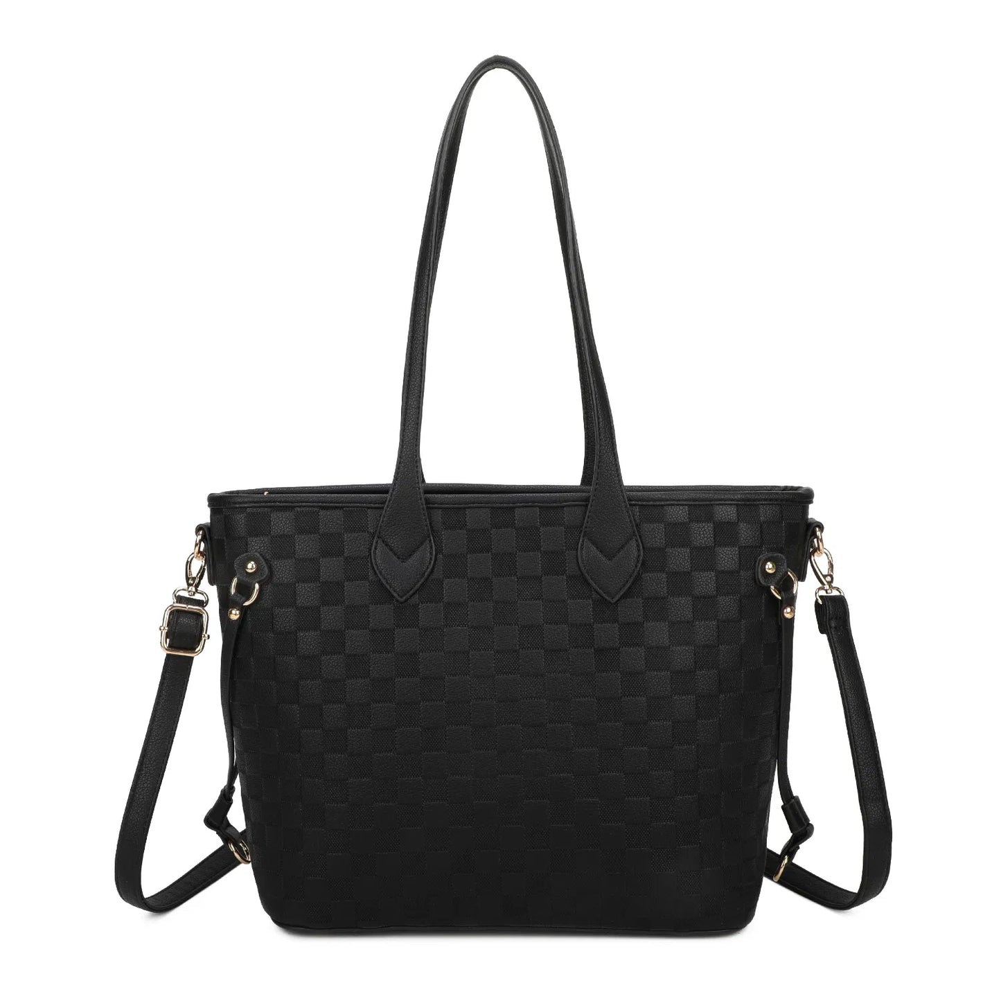 MADDIE Tote Bag With Square Print