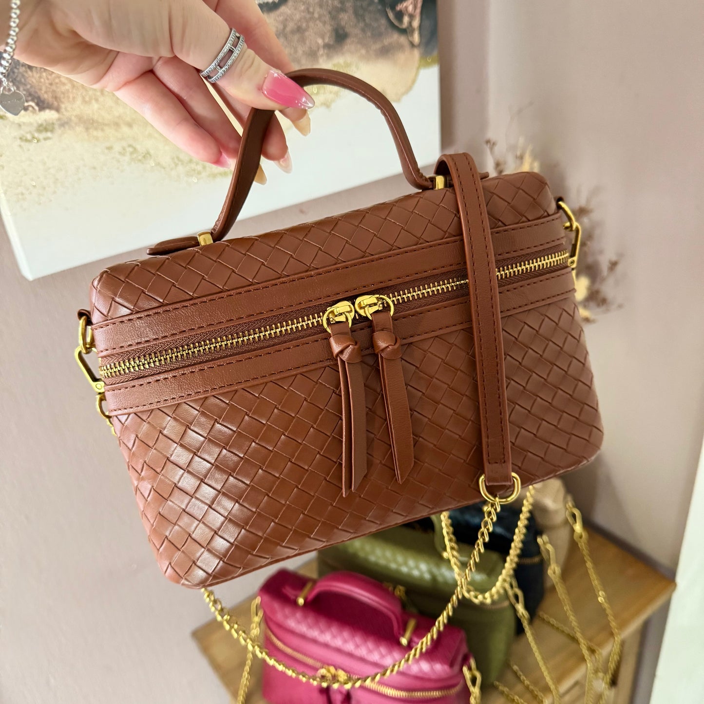 AMELIA Woven Tote Bag