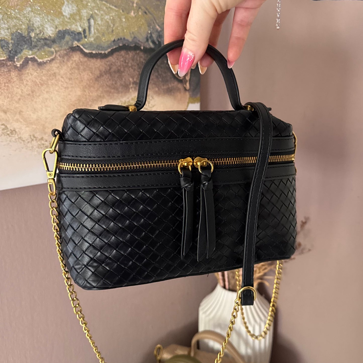 AMELIA Woven Tote Bag
