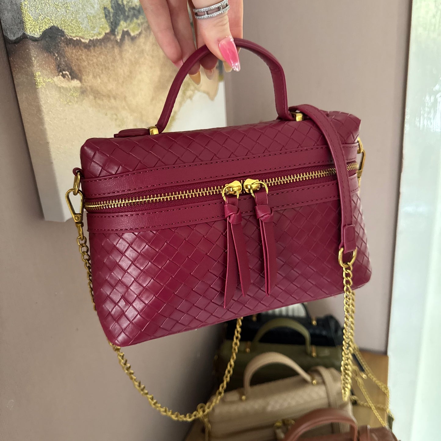AMELIA Woven Tote Bag