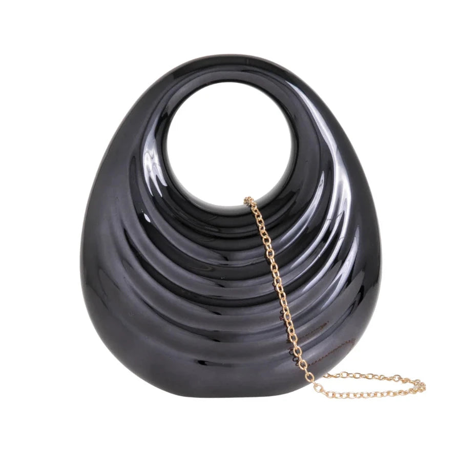 ALEXA Metallic Hard Clutch Bag