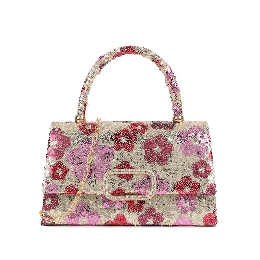 JASMINE Sequinned Fold Over Bag
