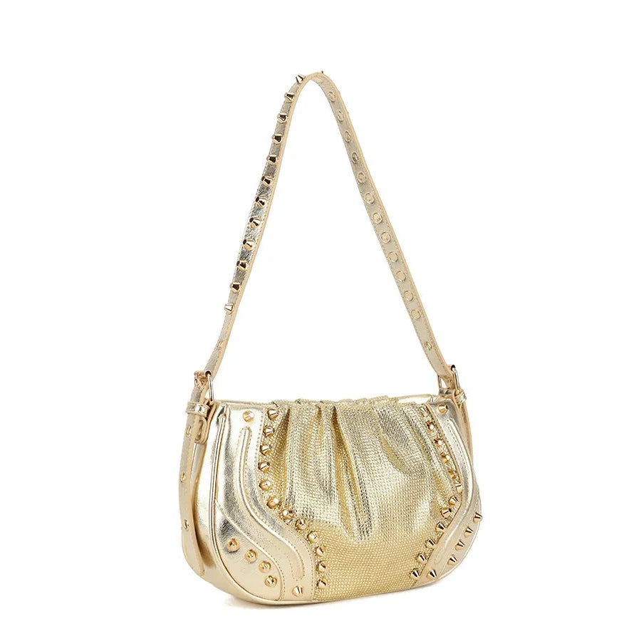ZARA Diamante Stud Shoulder Bag