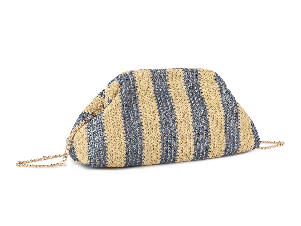 PHOEBE Straw Raffia Clutch Bag