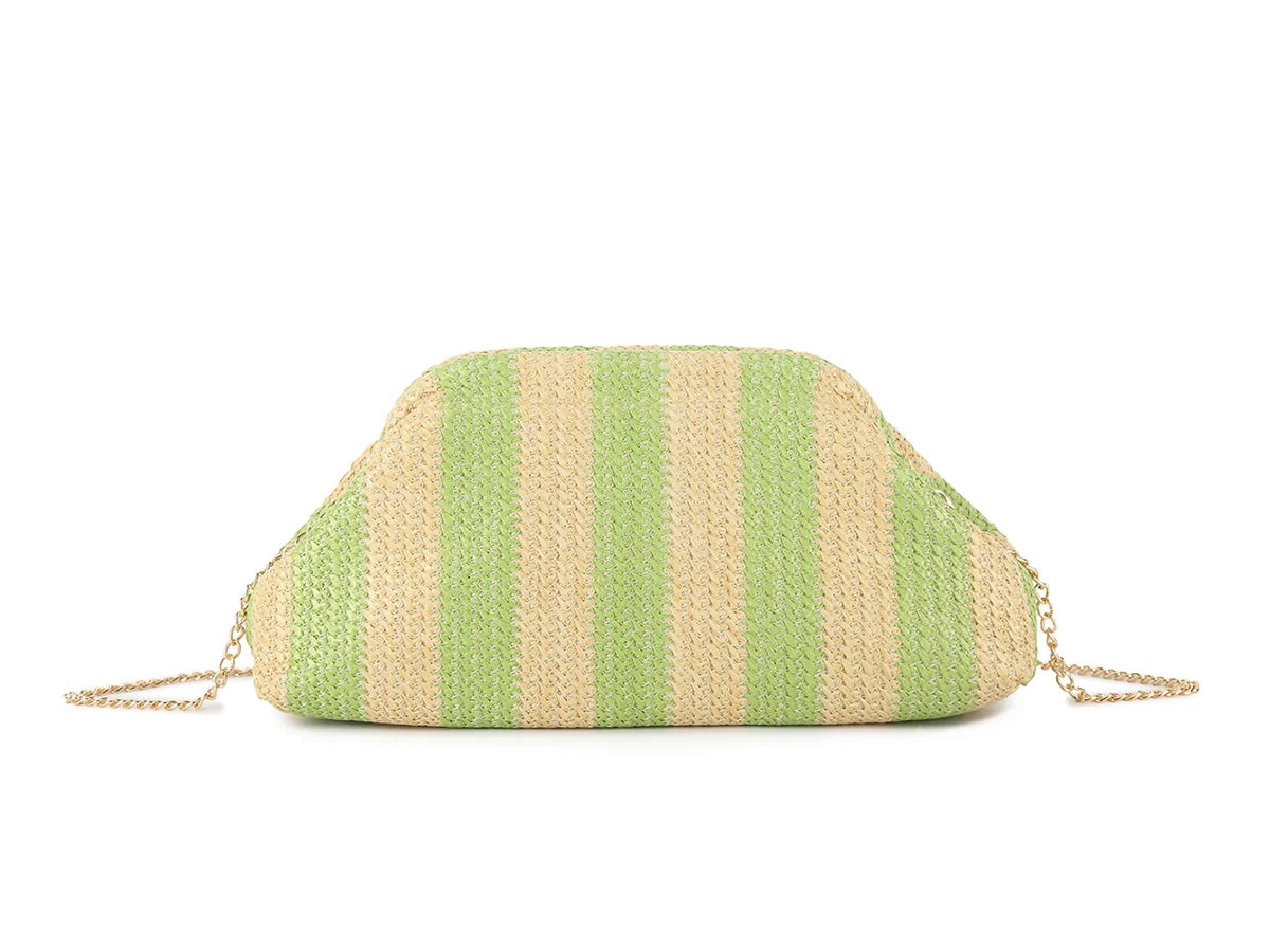 PHOEBE Straw Raffia Clutch Bag