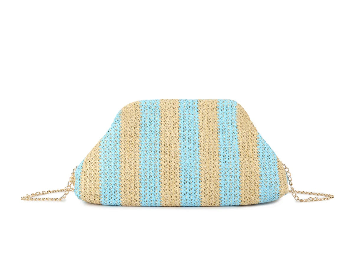 PHOEBE Straw Raffia Clutch Bag