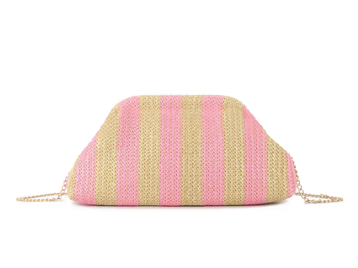 PHOEBE Straw Raffia Clutch Bag