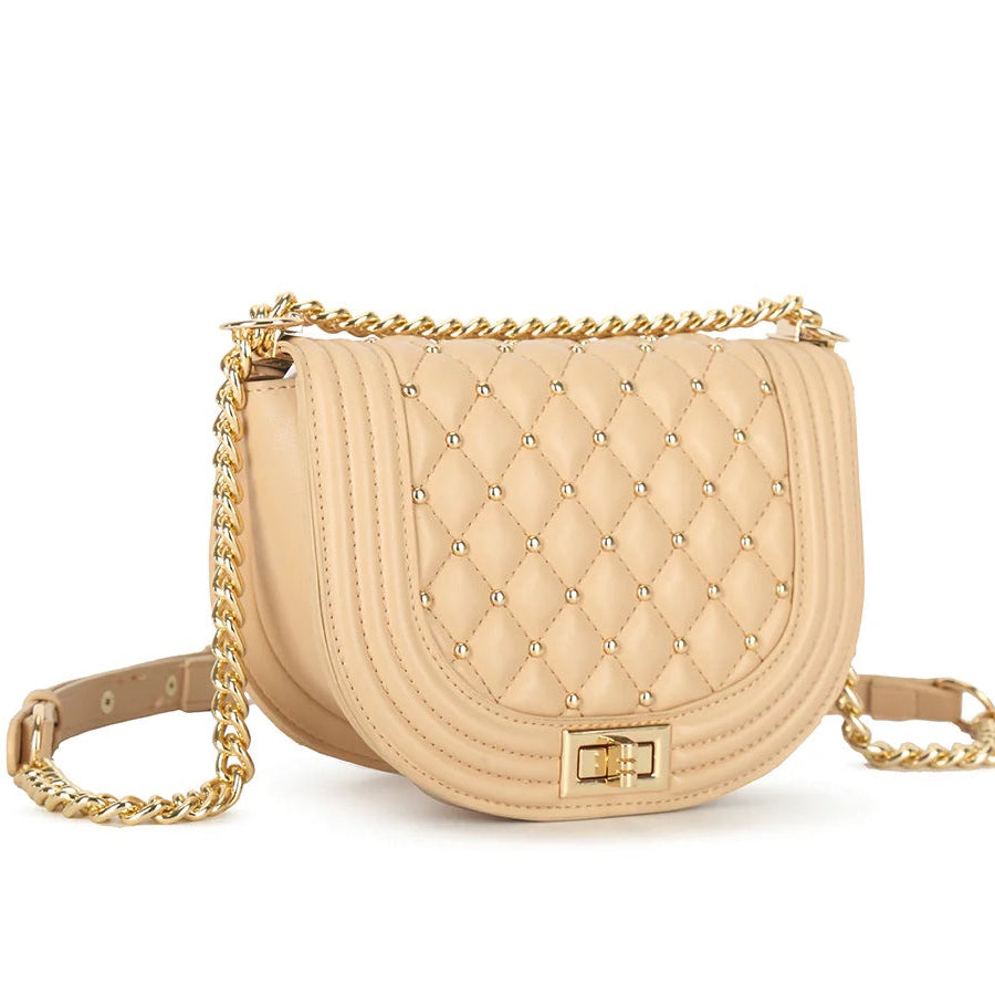 FREYA Small Studded Shoulder Bag