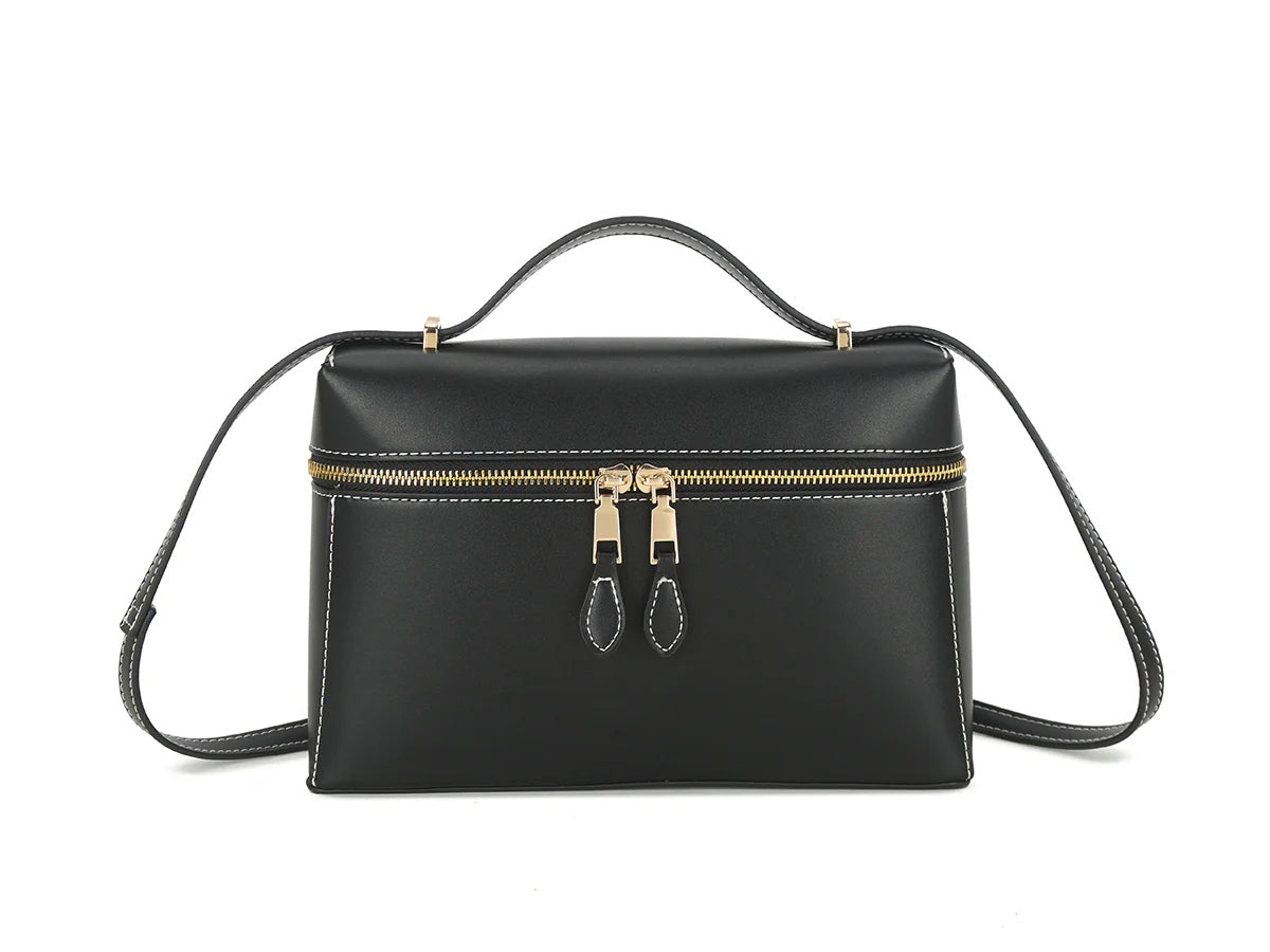 HANNAH Medium Zip Round Box Bag
