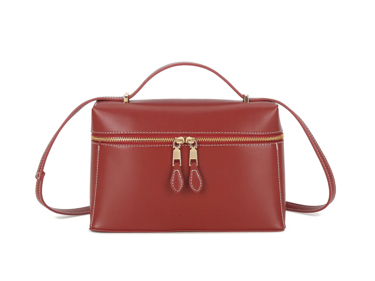 HANNAH Medium Zip Round Box Bag