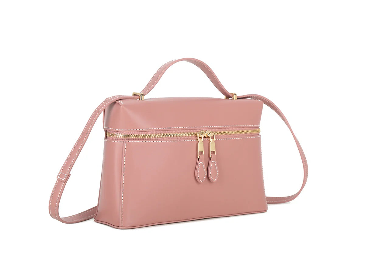 HANNAH Medium Zip Round Box Bag
