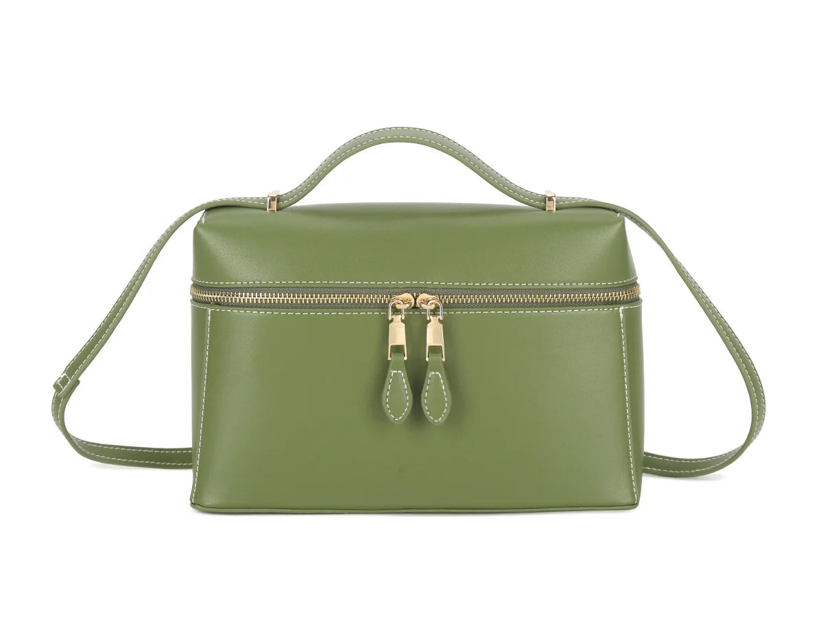 HANNAH Medium Zip Round Box Bag