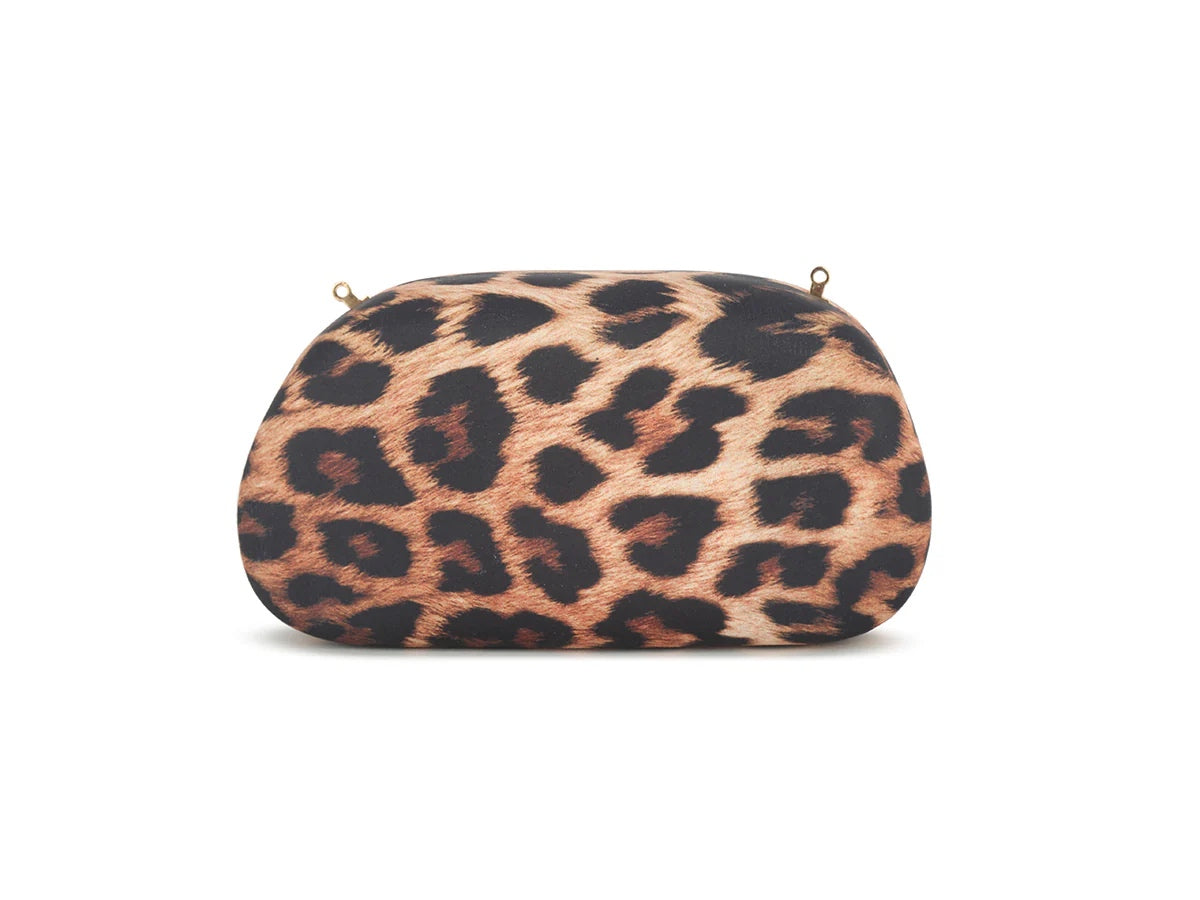 MELISSA Gold Detail Oval Clutch Bag