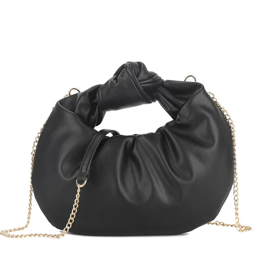 KATIE Ruched Knot Clutch Bag