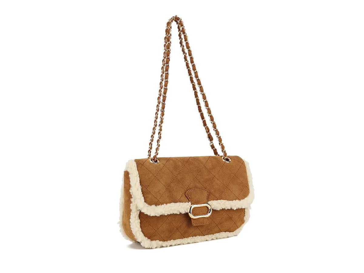 HARPER Borg Trim Shoulder/Messenger Bag