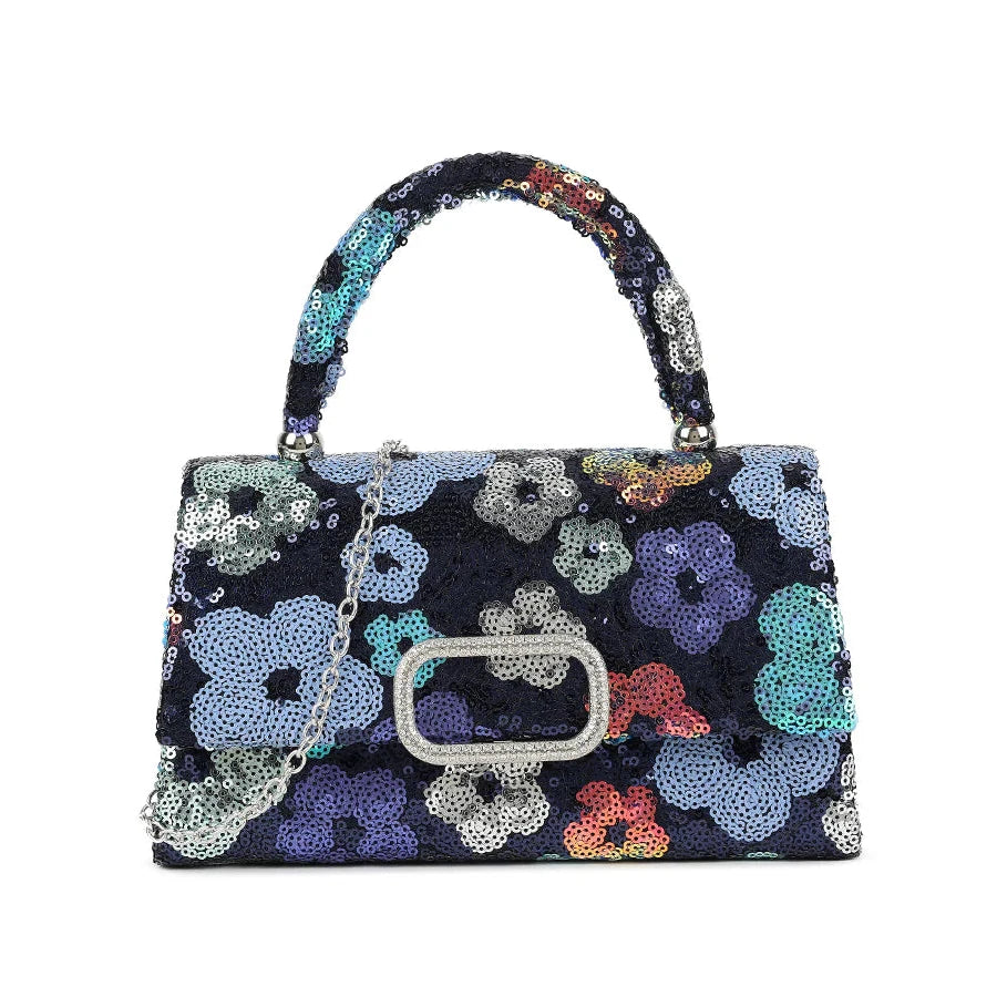 JASMINE Sequinned Fold Over Bag