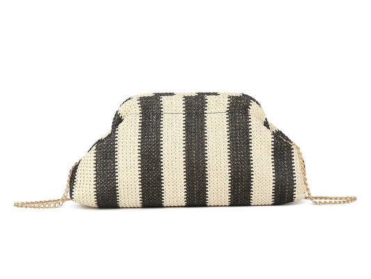 PHOEBE Straw Raffia Clutch Bag