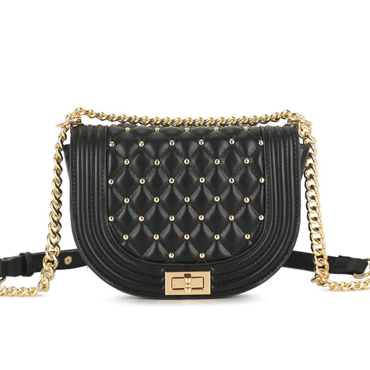 FREYA Small Studded Shoulder Bag
