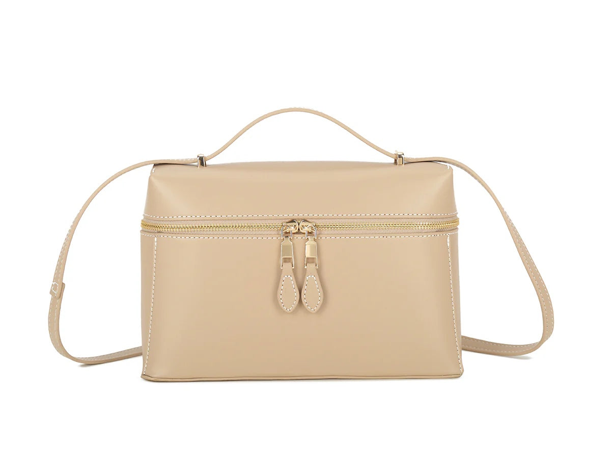HANNAH Medium Zip Round Box Bag