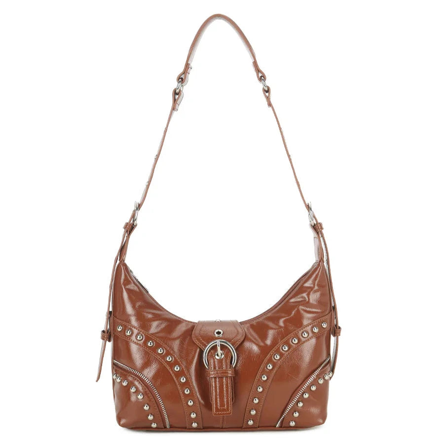 RUBY Studded Shoulder Bag
