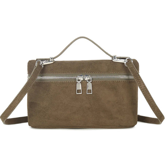 KYLIE Faux Suede Box Bag