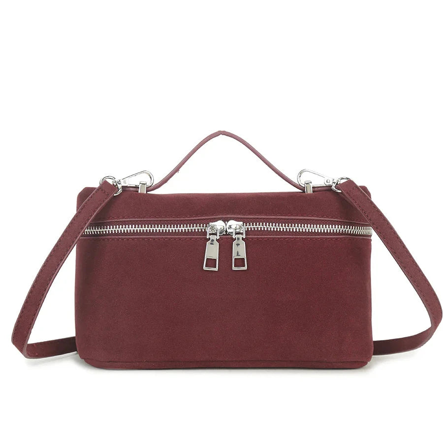 KYLIE Faux Suede Box Bag