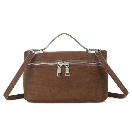 KYLIE Faux Suede Box Bag