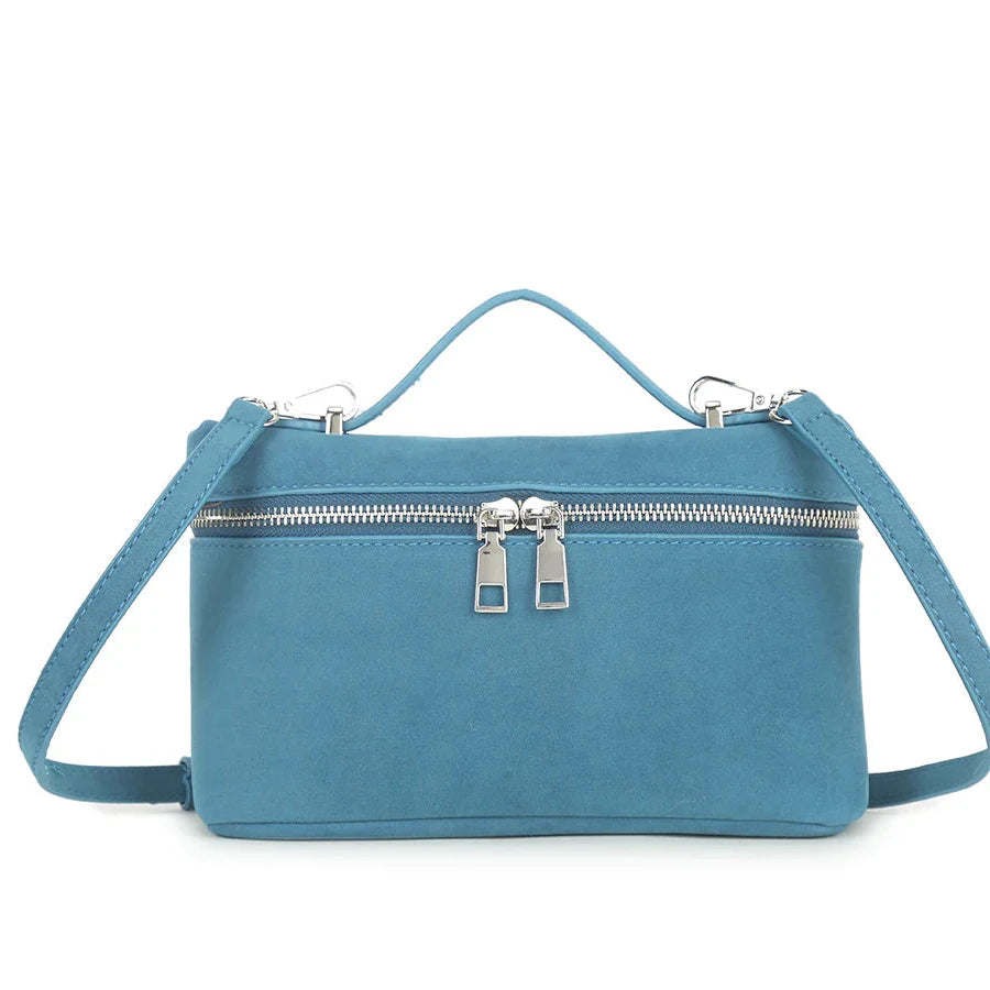 KYLIE Faux Suede Box Bag