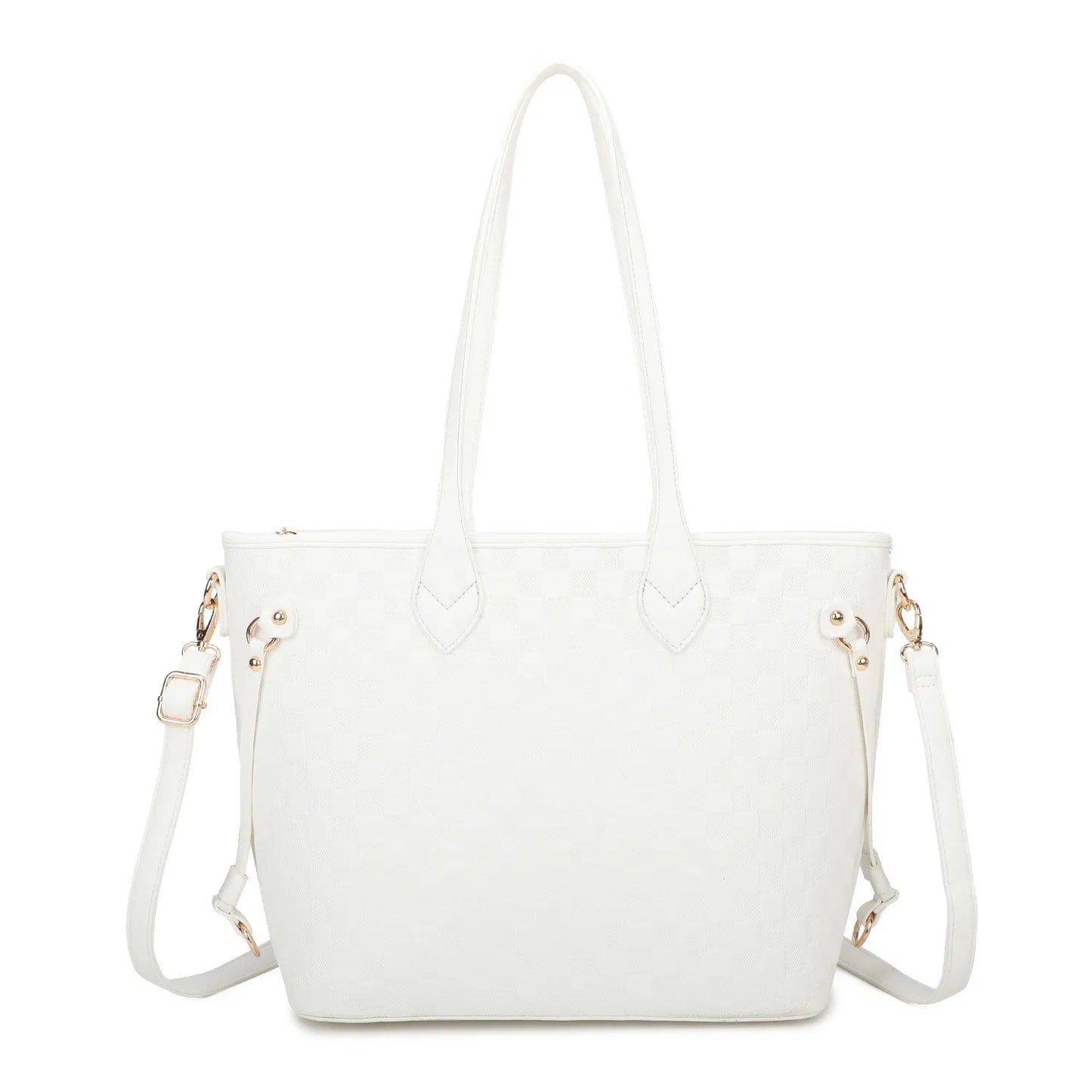 MADDIE Tote Bag With Square Print